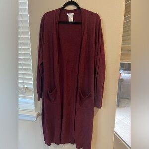 Long cardigan sweater